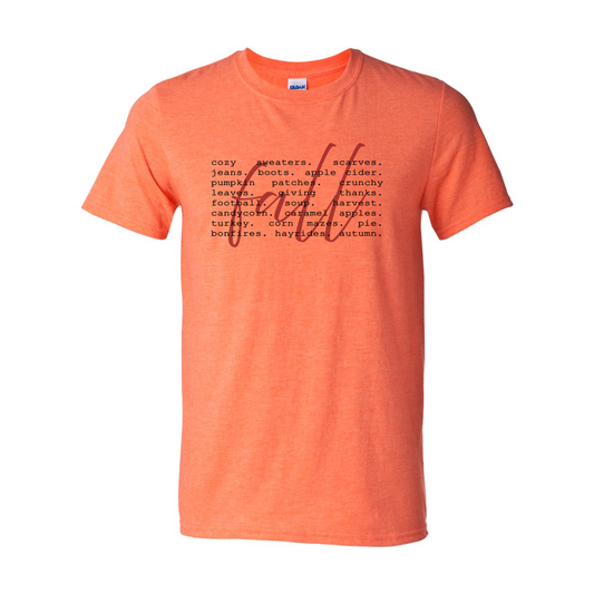 Fall Words Tee